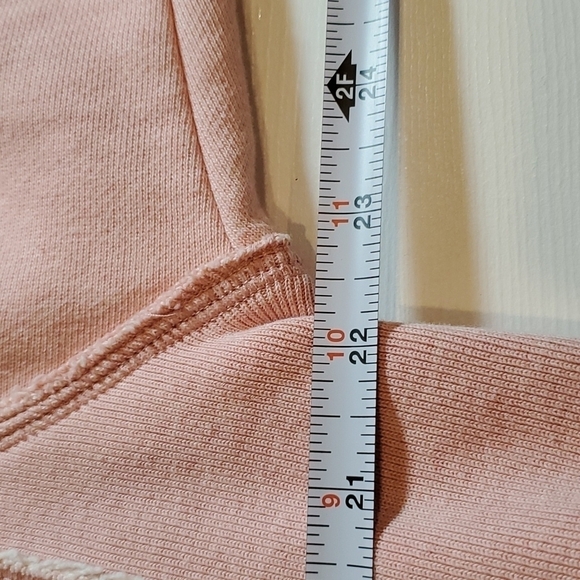 Champion Pink Sweatshirt Reverse Weave Oversized Drawstring Hoodie Medium - Picture 7 of 8